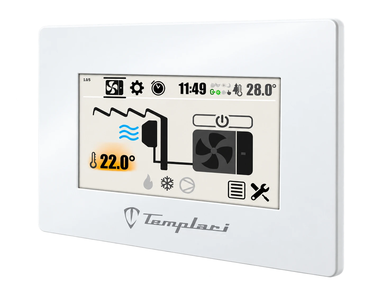 Pannello di controllo K-Touch per pompe di calore aria-aria Kita Air